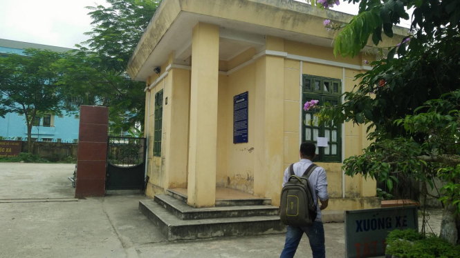 Khu vực phòng bảo vệ trường Trung cấp nghề số 1, nơi xảy ra vụ án mạng - Ảnh. N. H.