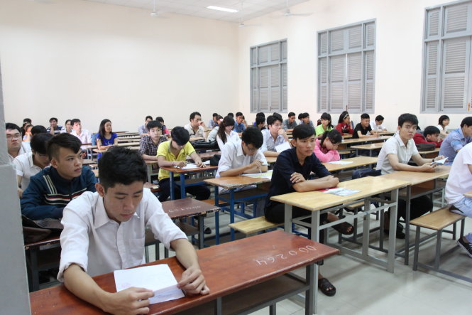 Thí sinh dự thi THPT quốc gia 2015. Ảnh: M.G
