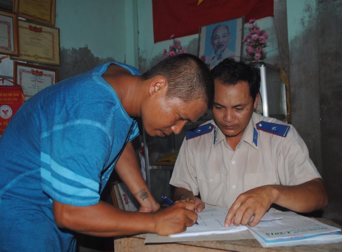 Anh Trần Hồng Nguyên tại buổi xin lỗi oan sai