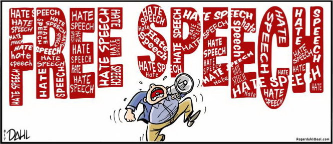 Tranh cãi nổ ra vì định nghĩa thế nào là “hate speech” vẫn mơ hồ -Rogerdahl@aol.com