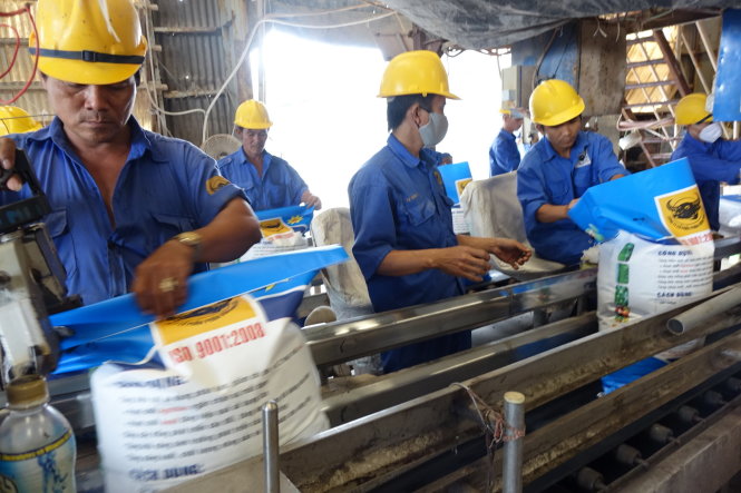 Một dây chuyền sản xuất của Công ty cổ phần phân bón Bình Điền - Ảnh minh họa: Như Hùng
