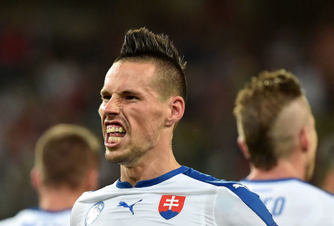 Hamsik - người hùng của Slovakia - Ảnh: Reuters