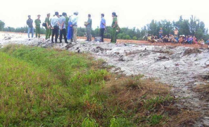 Hiện trường vụ việc - Ảnh: VĂN TÚ