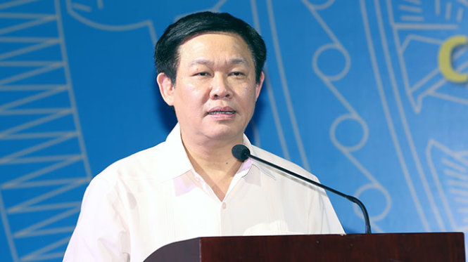 Phó Thủ tướng Vương Đình Huệ phát biểu chỉ đạo hội nghị của Bộ KH&ĐT - Ảnh: VŨ CHUNG