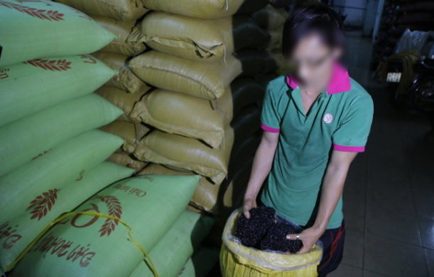 Đậu nành rang cháy đen trở thành nguyên liệu chính cho ra lò những mẻ cà phê 
