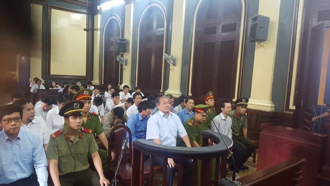 Bị cáo Hoàng Đình Quyết tại tòa - Ảnh: Hoàng Điệp