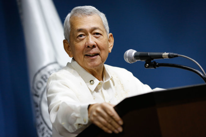Ngoại trưởng Philippines Perfecto Yasay - ảnh: Rappler
