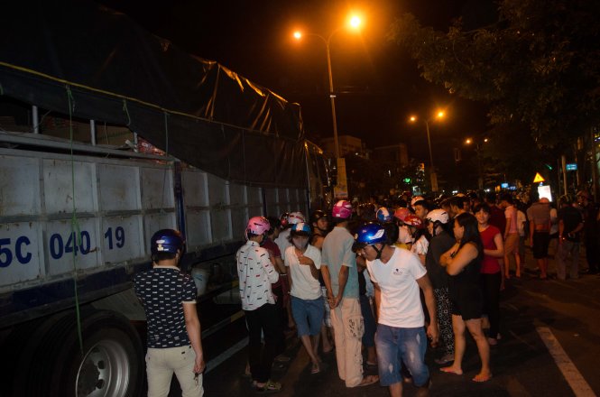 Hiện trường vụ tai nạn - Ảnh: TẤN LỰC