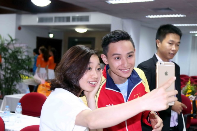 Các VĐV VN tại lễ tổng kết và trao thưởng 