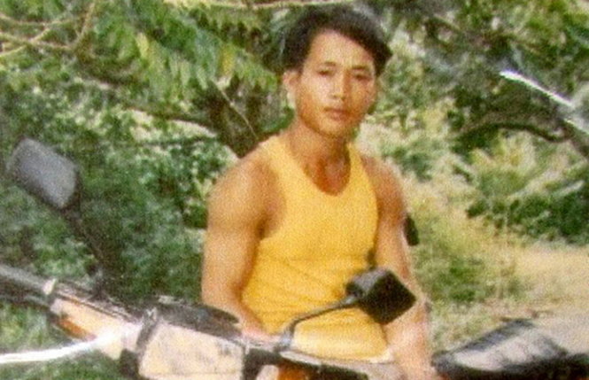 Nguyễn Thọ thời trẻ tại huyện Hàm Tân  - Ảnh tư liệu do ông Nguyễn Thận cung cấp