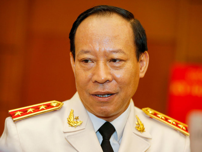 Thượng tướng Lê Quý Vương khẳng định lực lượng công an xã làm nòng cốt trong phong trào toàn dân bảo vệ an ninh Tổ quốc, bảo đảm an ninh, trật tự, an toàn xã hội ở địa bàn cơ sở - Ảnh: VIỆT DŨNG