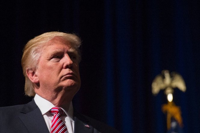 Ông Trump chỉ trích giới truyền thông Mỹ - Ảnh: AFP