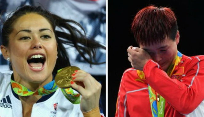 Các VĐV Anh (trái) đã có kì Olympic thành công rực rỡ. Ảnh: BBC