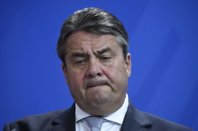 Bộ trưởng kinh tế Đức Sigmar Gabriel - Ảnh: AFP
