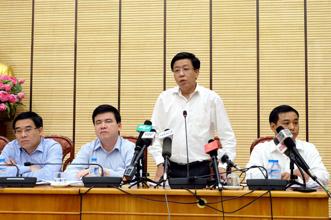 Ông Dương Đức Tuấn, Chủ tịch UBND quận Hoàn Kiếm - Ảnh: XUÂN LONG