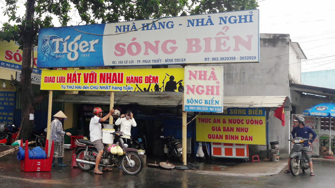 Nhà hàng Sóng Biển nơi xảy ra vụ việc - ẢNH: NG.NAM