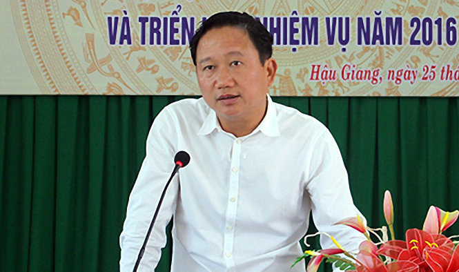 Ông Trịnh Xuân Thanh, nguyên phó chủ tịch tỉnh Hậu Giang - Ảnh: báo Hậu Giang