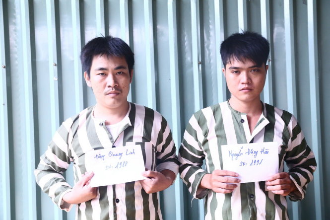 Đối tượng Linh và Hào - Ảnh: B.SƠN