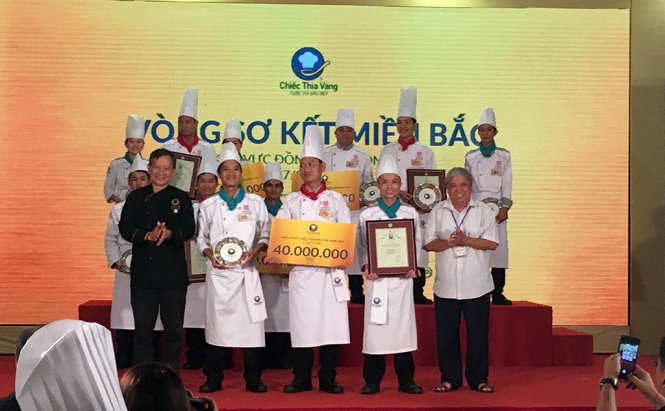 Hai đội thi đoạt giải nhất sau ngày đầu tiên diễn ra vòng sơ kết khu vực phía Bắc  - Ảnh: V.V.TUÂN