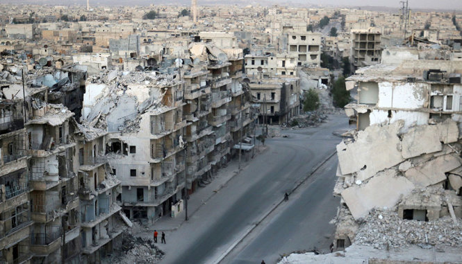 Cuộc chiến ở Syria khiến đất nước này hoang tàn - Ảnh: Reutes