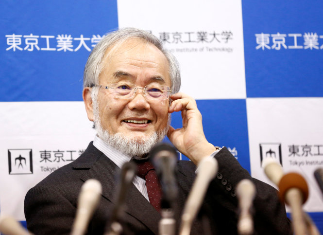 Nhà khoa học Nhật Bản Yoshinori Ohsumi - chủ nhân giải Nobel y học 2016 - Ảnh: REUTERS