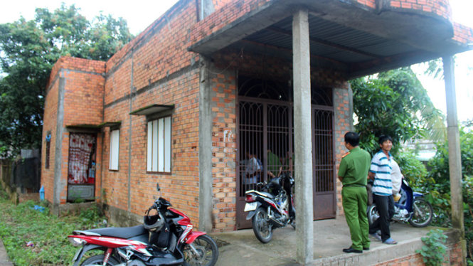 Căn nhà nơi xảy ra vụ việc - Ảnh: HOÀI THƯƠNG
