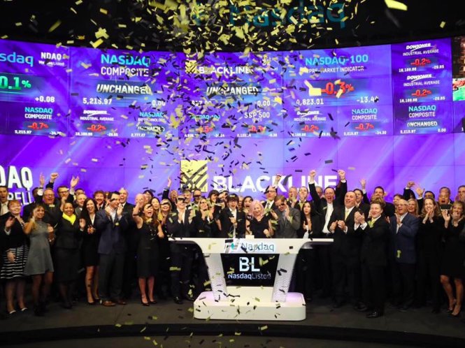 Công ty BlackLine trong phiên IPO - Ảnh: Nasdaq