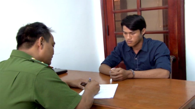 Hà Minh Thành tại cơ quan điều tra