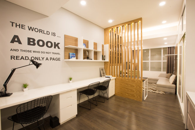 Hình chụp thực tế tại Office-tel The Sun Avenue (Q.2). Ảnh T.VINH