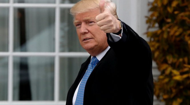 Tổng thống Mỹ đắc cử Donald Trump - Ảnh: AP