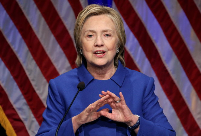 Hillary Clinton speaks to the Children’s Defense Fund in Washington, U.S., November 16, 2016