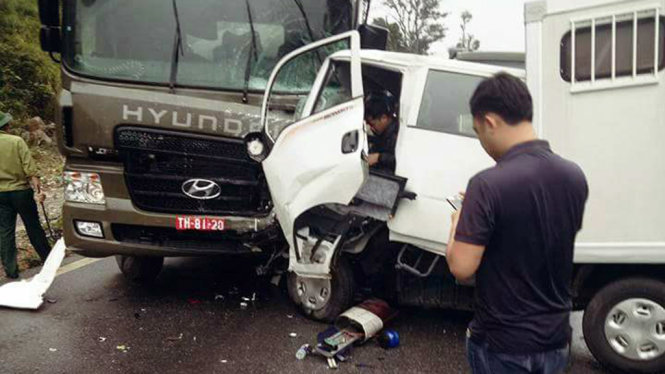 Hiện trường vụ tai nạn - ảnh” FB Tây Bắc 24H