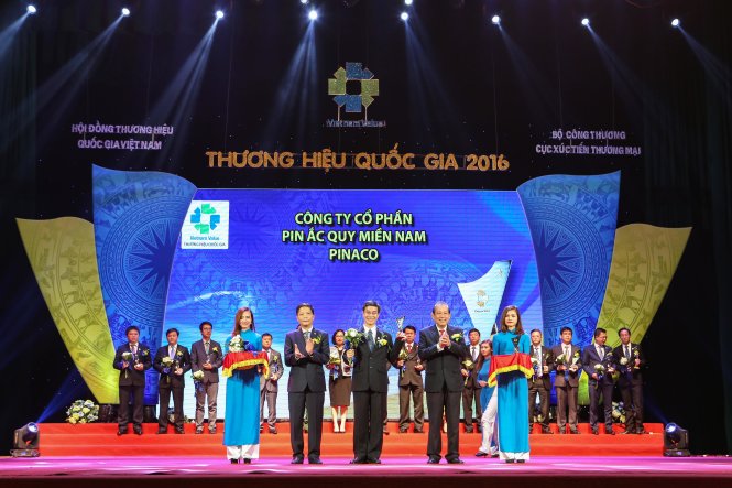 PINACO được vinh danh thương hiệu quốc gia 2016
