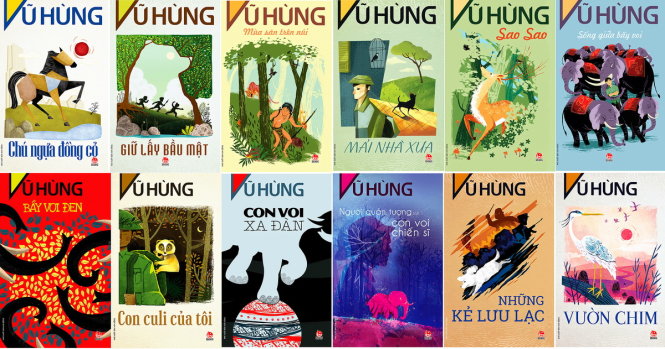 Bộ truyện thiếu nhi của nhà văn Vũ Hùng - Ảnh: Kim Đồng