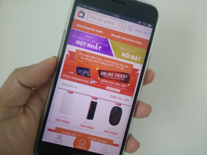 Ngày càng cải tiến, Online Friday thu hút càng đông người dân tham gia mua sắm trực tuyến. - Ảnh: Đức Thiện