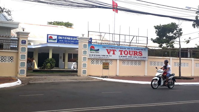 Trụ sở Công ty cổ phần du lịch tỉnh Bà Rịa- Vũng Tàu trên đường Võ Thị Sáu, TP Vũng Tàu - Ảnh: Đ.H
