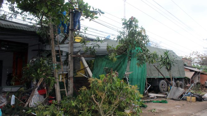 Hiện trường vụ tai nạn - Ảnh: Hoài Thương