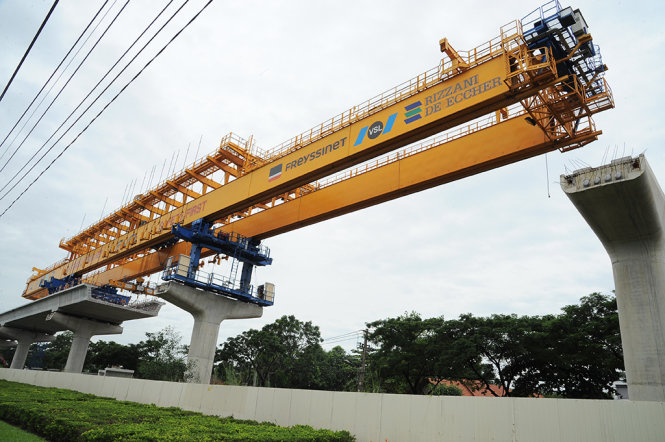 Công trinh metro Bến Thành – Suối Tiên - Ảnh: TỰ TRUNG