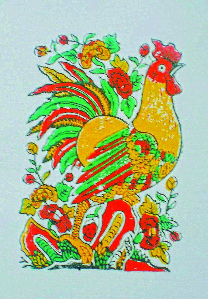 Gà trong tranh Đông Hồ