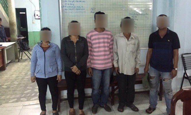 Băng nhóm móc túi chuyên nghiệp bị Công an Q.Thủ Đức bắt ngày 17-1 - Ảnh do công an cung cấp