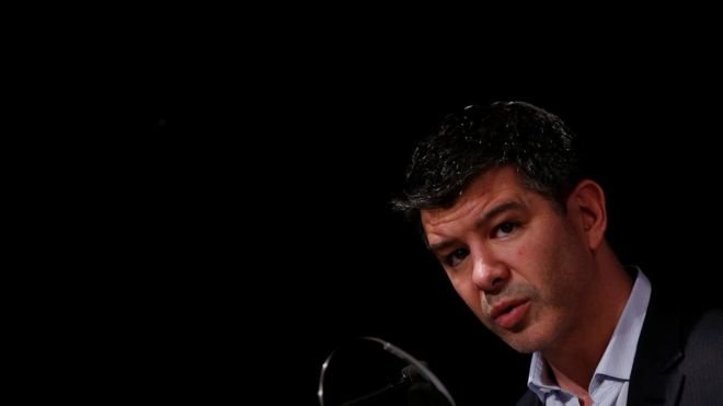 Giám đốc điều hành Uber Travis Kalanick quyết định rút khỏi ban cố vấn kinh tế của ông Trump - Ảnh: Reuters