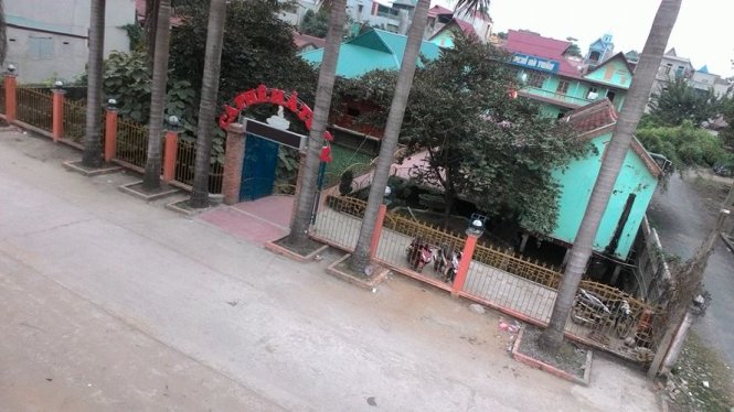 Khu nhà nghỉ Hà Tuấn - nơi phát hiện chị Vũ Thị H. tử vong - Ảnh do người dân cung cấp