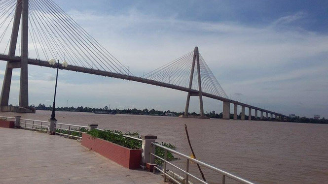 Cầu Rạch Miễu nơi xảy ra vụ việc - Ảnh: HOÀI THƯƠNG
