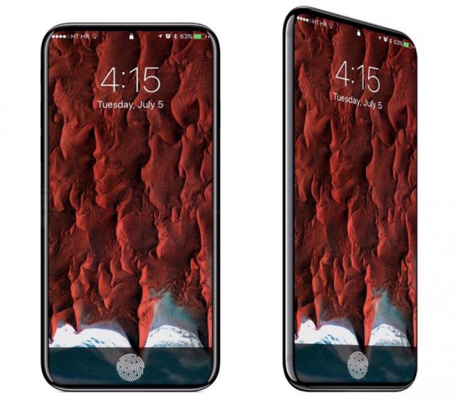 Những hình ảnh được cho là mô phỏng hình dung về chiếc iPhone 8 của Apple theo những thông tin rò rỉ - Ảnh: iDrop News