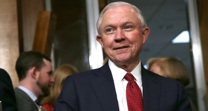 Bộ trưởng Tư pháp Mỹ Jeff Sessions - Ảnh: Reuters.
