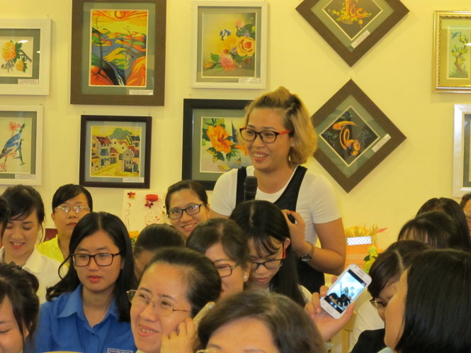 Các bạn trẻ tham gia phát biểu tại tọa đàm - Ảnh: K.Anh