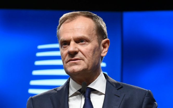 Chủ tịch EC Donald Tusk đã được bầu trở lại - Ảnh: AFP