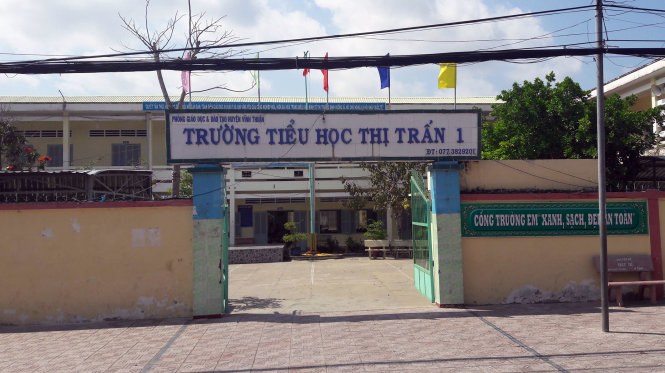 Ngôi trường nơi cô Thu vừa được khôi phục chức vụ - Ảnh: K.Nam