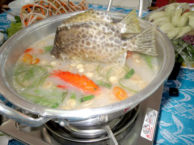 Cá nâu nấu mẻ.