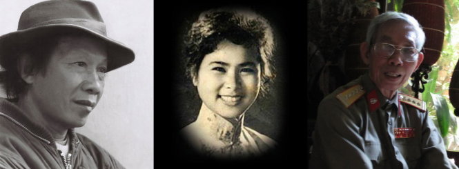 (Từ trái qua) Nhà thơ Thu Bồn, Xuân Quỳnh, nhạc sĩ Thuận Yến - những tên tuổi “trượt” giải thưởng Hồ Chí Minh đang được xem xét lại - Ảnh tư liệu